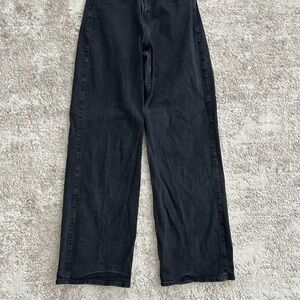 Hollister High-Rise Wide Leg Jeans - Black Wash